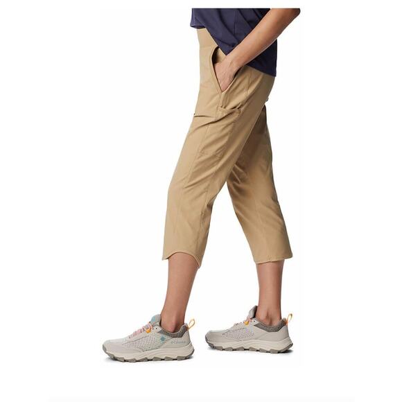 Columbia Leslie Falls Capri Omni-shade Pants | Womens Plus 3X, Khaki Tan NWT - Picture 3 of 6